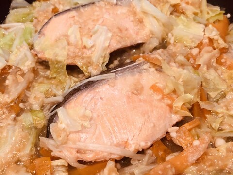 鮭のちゃんちゃん焼き＊白身魚は潰瘍性大腸炎の味方＊